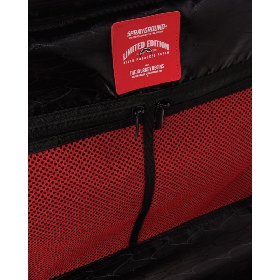 Online Sale Sprayground Luggage Bundles Full-Size Black Carry-On Red Luggage Bundle