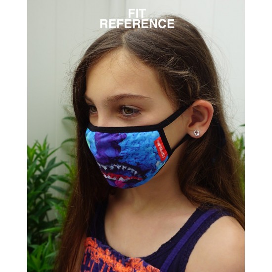 Online Sale Sprayground Face Masks Kids Form Fitting Mask: Candy Shark